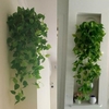 1 pièces plantes artificielles vignes verdure rotin faux plante suspendue Faux suspendus fleurs vigne pour mur intérieur