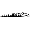 1 pièces universels en vinyle arbres montagne forêt graphique autocollants voiture emblème graphique emblème autocollant corps fenêtre pare-chocs décalcomanies