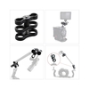 1 "pince boule papillon clip bras double support de montage pour la photographie sous-marine système de lumière de plongée pour la caméra d