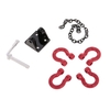 1 Set Remorque D-Ring Manilles Crochet Remorque Crochet Trailer pour 1/10 Traxxas HSP Redcat RC4WD Tamiya Axial SCX10 D90 HPI RC Voiture À Chenilles