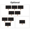 1 support de bas de Noël PC avec tableau noir crochet de bas en métal personnalisé pour manteau de cheminée nom bricolage pince de cheminée ornements de noël cadeaux