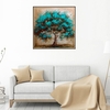 10 * 10 pouces / 25 * 25 cm bricolage 5D diamant peinture kit couleur arbre résine strass mosa que broderie point de croix artisanat maison mur décor