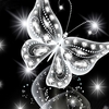 10 * 10 pouces / 25 * 25 cm bricolage 5D diamant peinture kit papillon résine strass mosa que broderie point de croix artisanat maison mur décor