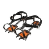 10 dents griffes crampons hiver neige pointes ski glace chaussures-couvre pinces en acier crampons pour escalade marche randonnée sur neige glace saleté