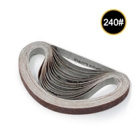 10 pcs 10x330mm Bandes De Ponçage Abrasif 240 Grit Ponçage Ponçage Outils De Polissage pour Ponceuse Power Outils Rotatifs