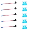 10 Pcs 12 V Voiture Ajouter Un Circuit Faible Profil Mini Fusible Robinet Adaptateur Mini Lame Fusible Titulaire avec 5 Pcs 15A Fusibles