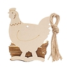 10 PCS Enfants Bricolage Pâques Haning Pendentifs En Bois Peint Signe Suspendu Porte De Pâques Tenture Décoration Oeuf De Lapin Découpes Bois Étiquettes Suspendues pour La Maison Fête De Pâques Artisanat Cadeau