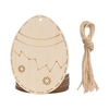 10 PCS Enfants Bricolage Pâques Haning Pendentifs En Bois Peint Signe Suspendu Porte De Pâques Tenture Décoration Oeuf De Lapin Découpes Bois Étiquettes Suspendues pour La Maison Fête De Pâques Artisanat Cadeau
