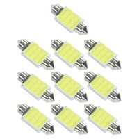 10 Pcs Feston 36/39 / 41mm C5W COB LED Blanc Intérieur SMD Ampoule De Voiture Source de Lumière Dôme Lampe de Lecture