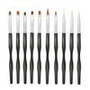 10 pcs Professionnel Nail Art Brosses Stylos Acrylique UV Gel Builder Brosses Ensemble pour Nail Peinture Dessin DIY Nail Outil