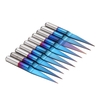 10 pièces 3.175mm revêtement bleu PCB 3D fraise 10/15/20/25 degrés carbure de tungstène V forme gravure Bit CNC routeur outil