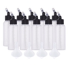 10 pièces 65 ml aérographe bouteille de stockage de peinture bocaux en plastique bouteille à presser avec ligne d