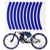 10 pièces bande réfléchissante adhésive cyclisme avertissement de sécurité autocollant vélo réflecteur bande bande pour voiture vélo moto Scooter roue jante décoration