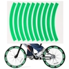 10 pièces bande réfléchissante adhésive cyclisme avertissement de sécurité autocollant vélo réflecteur bande bande pour voiture vélo moto Scooter roue jante décoration