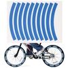 10 pièces bande réfléchissante adhésive cyclisme avertissement de sécurité autocollant vélo réflecteur bande bande pour voiture vélo moto Scooter roue jante décoration