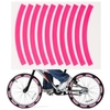 10 pièces bande réfléchissante adhésive cyclisme avertissement de sécurité autocollant vélo réflecteur bande bande pour voiture vélo moto Scooter roue jante décoration