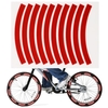 10 pièces bande réfléchissante adhésive cyclisme avertissement de sécurité autocollant vélo réflecteur bande bande pour voiture vélo moto Scooter roue jante décoration