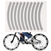 10 pièces bande réfléchissante adhésive cyclisme avertissement de sécurité autocollant vélo réflecteur bande bande pour voiture vélo moto Scooter roue jante décoration
