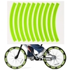 10 pièces bande réfléchissante adhésive cyclisme avertissement de sécurité autocollant vélo réflecteur bande bande pour voiture vélo moto Scooter roue jante décoration