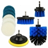 10 pièces brosse de forage à récurer Kit polyvalent perceuse électrique accessoires de nettoyage tout usage nettoyage en profondeur