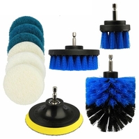 10 pièces brosse de forage à récurer Kit polyvalent perceuse électrique accessoires de nettoyage tout usage nettoyage en profondeur