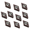 10 pièces DCMT0702 EM YBC205 inserts en carbure + clé pour outil de barre de tournage de tour
