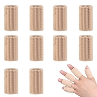 10 pièces Doigt Manches Brace Doigt Soutien Respirant Élastique Doigt Protecteur pour Soulager la Douleur Sport Basket-Ball Badminton