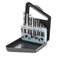 10 pièces extracteur de vis et ensemble de forets à main Portable vis endommagée kit d