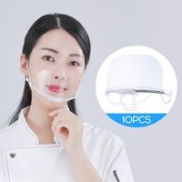 10 pièces FH004-W transparents Lastics housse de protection haute définition pleine face Anti éclaboussure anti-mousse isolation couverture de protection