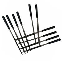 10 pièces guitare frettes écrous fichier ensemble fichier poli guitare réparation outils professionnel guitare luthier outil pour instrument de musique à cordes