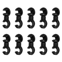 10 pièces pinces de câble de vélo crochets rotatifs vtt vélo dérailleur câble de changement de vitesse câble de frein logement support de fixation organisateur
