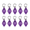 10 pièces Portable porte-clés lumière torche Mini porte-clés lampe de poche LED porte-clés d
