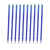 10 pièces recharges de stylo à encre gel effaçable à encre bleue à pointe fine 0.5mm recharges de stylo gel de remplacement pour stylos effaçables fournitures de papeterie d