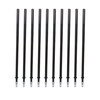 10 pièces recharges de stylo à encre gel effaçable à encre bleue à pointe fine 0.5mm recharges de stylo gel de remplacement pour stylos effaçables fournitures de papeterie d