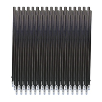 10 pièces recharges de stylo à encre gel effaçable à encre bleue à pointe fine 0.5mm recharges de stylo gel de remplacement pour stylos effaçables fournitures de papeterie d