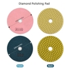 10 pièces tampons de polissage diamant 4 pouces + 2 pièces tampons de support + 2 pièces adaptateurs de perçage pour sol en marbre béton granit