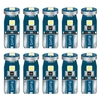 10 pièces voiture LED ampoules feux de position latéraux lampes de lecture feux de plaque d