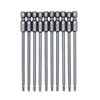 10-Piece Security Torx Bit Set 1/4-inch Drive Tamper Proof Torx Bit Set 3.93-inch Long S2 Steel Magnetic Screw Driver Bit Set for Power Screwdriver Electric Hand Drill