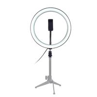 10 "Dimmable LED Selfie lumière ronde avec lampe de luminosité réglable clip téléphone