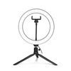 10 "Dimmable LED Selfie lumière ronde avec lampe réglable de luminosité de clip de téléphone