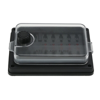 10 Way Étanche Lame Fusible Boîte Titulaire avec Indicateur LED pour Voiture Bateau Marine Caravane + 16 Pcs Fusibles