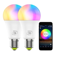 100-264 V 7W sans fil WIFI + BT connexion connectée LED ampoule