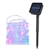 100 LED s 10m Tubes solaires lampe extérieure 8 Modes clignotants IP65 étanche solaire alimenté décoratif chaîne lumière