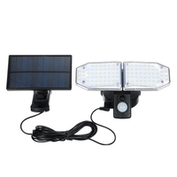 100 LED Split Type Lumière Solaire PIR Détecteur De Mouvement Lampe Murale Extérieure Contrôle D