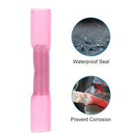 100 PCS AWG 22-18 chaleur Shrink Butt connecteurs étanches fil électrique cosses serties connectent isolé Tube