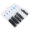 100 pcs de voiture clips de retenue corps en plastique rivets attaches pousser porte pare-chocs garniture panneau vis avec outil de suppression