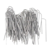 100 pièces en acier galvanisé piquets de fixation en forme de U