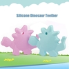 100% silicone de qualité alimentaire pour bébé Main Dinosaur Held animal Teether Teething Pendentif pour Collier Chew Toddler maman Bijoux de soins infirmiers de Toy à porter BPA