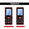 100m Mesure laser LCD Télémètre laser numérique Mini télémètre Distance/Zone/Volume/Outil de mesure de Pythagore avec bulle à double niveau,  changement d