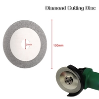 100mm 4 "Inch diamant Coated coupe Rectification Scie à disque Lame 20mm Diamètre intérieur Rotary Wheel 160 Grit Pour Angle Grinder